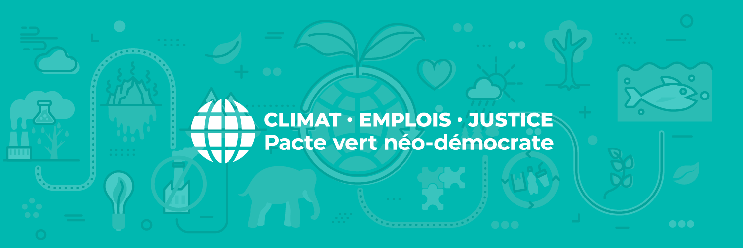 Soutenez le Pacte vert néo-démocrate.
